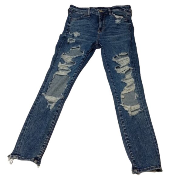 American Eagle Outfitters Denim - American Eagle Outfitters Women's High Rise Destroyed Jeans Size 10 Short